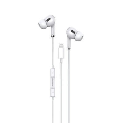 سماعات أذن سلكية Lightning بيضاء روك روز RRWE18 | RockRose Solo LT Lightning Earphones with DAC White