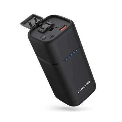 باور بانك راف باور بسعة 20,000 مللي امبير وبقدرة شحن 80 واط | RAVPower 20000mAh PD Pioneer AC Portable Charger & Power Bank