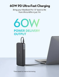 باور بانك راف باور بسعة 20,000 مللي امبير وبقدرة شحن 60 واط | RavPower 20000mAh PD Pioneer 60W 2-Port Power Bank