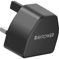 شاحن جداري راف باور GaN بقدرة 30 واط RP-PC1078 - اسود | Ravpower Wall Charger GaN 30W RP-PC1078 1C-Black