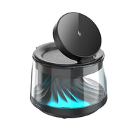 شاحن لاسلكي ويوو فلو Wi-W039 5في1 مع إضاءة محيطة وسبيكر | WiWU Flow 5 in 1 Wireless Charger Wi-W039 with Ambient Light & Speaker