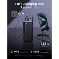 UGREEN 20000mAh Two-way Fast Charging Power Bank - بطارية محمولة يوجرين 20000 مللي أمبير شحن سريع ثنائي الاتجاه