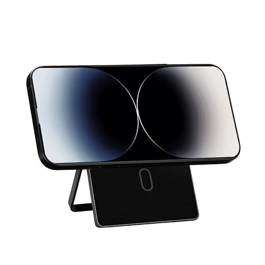 WiWU Warriors Carbon Magsafe Metal Stand Card Holder MW-007 | حامل بطاقات ماغسيف مع حامل معدني كاربون ووريرز