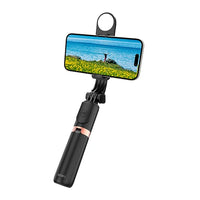 حامل سيلفي ويوو Wi-SE011 محمول مع تحكم عن بعد بلوتوث وإضاءة تجميل | WiWU Mini Portable Selfie Stick Wi-SE011 with Bluetooth Remote & Beauty Light