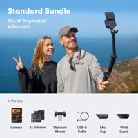 كاميرا أكشن إنستا360 إيس برو 2 مع حزمة بطاريتين | Insta360 Ace Pro 2 Dual Battery Bundle — صورة 2