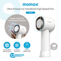 مروحة موماكس الترا فريز المحمولة بتقنية الهواء الجليدي | Momax Ultra Freeze Portable Icy Cooling Fan