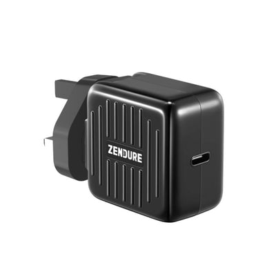 Şarjêra Dîwarî ya Mini ya Zendure USB-C PD bi Adaptera Keyaniya Yekbûyî - Şarjêra Dîwarî ya 61W ya Zendure USB-C
