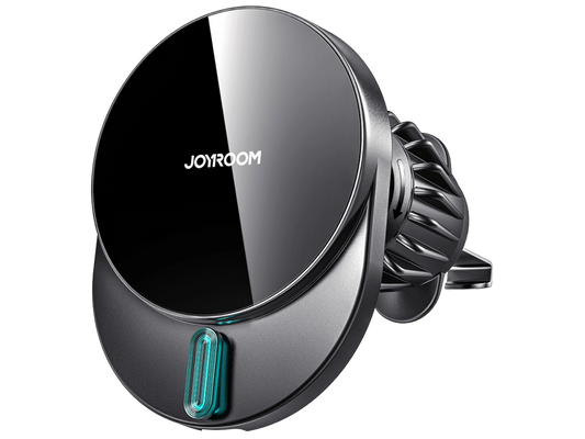 شاحن وحامل هاتف مغناطيسي للسيارة من جويرووم بقدرة شحن لاسلكي 15 واط | JoyRoom JR-ZS409 Magnetic Wireless Car Charger Holder – 15W MagSafe