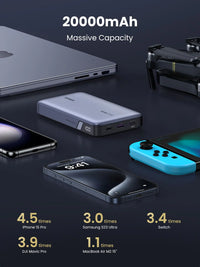 باور بانك يو جرين بسعة 20,000 مللي امبير وبقدرة شحن 100 واط | UGREEN 100W 20000mAh Power Bank