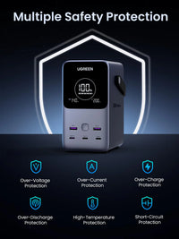 باور بانك يو جرين بسعة 48,000 مللي امبير وبقدرة شحن 300 واط مع شاشة ذكية | UGREEN 300W 48000mAh Power Bank with Smart Digital Display