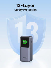 باور بانك يو جرين نيكسود بسعة 20,000 مللي امبير وبقدرة شحن 130 واط مع شاشة ذكية | UGREEN Nexode Power Bank 20000mAh 130W with Smart Digital Display