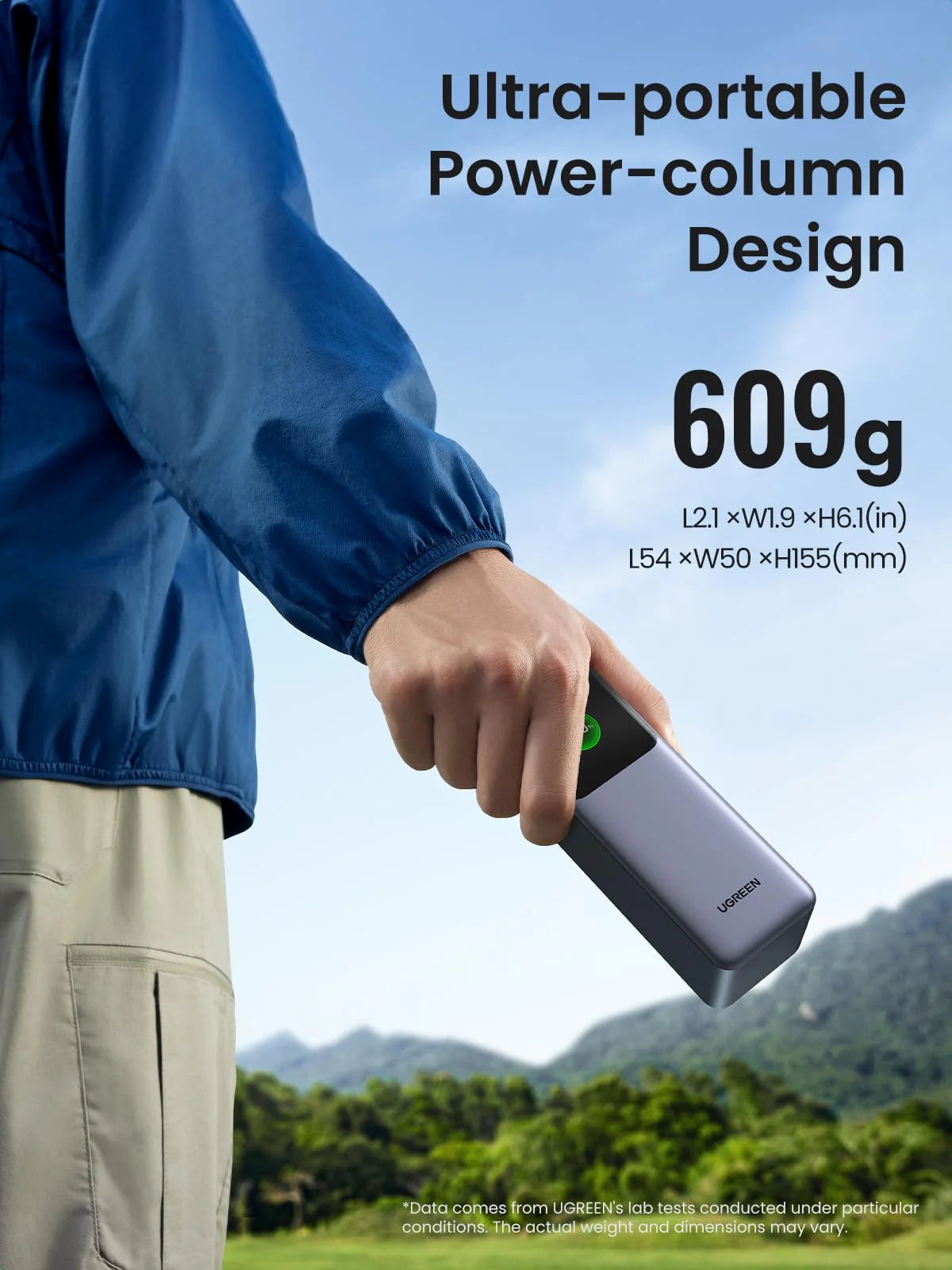 باور بانك يو جرين نيكسود بسعة 25,000 مللي امبير وبقدرة شحن 200 واط مع شاشة ذكية | UGREEN Nexode Power Bank 25000mAh 200W with Smart Digital Display