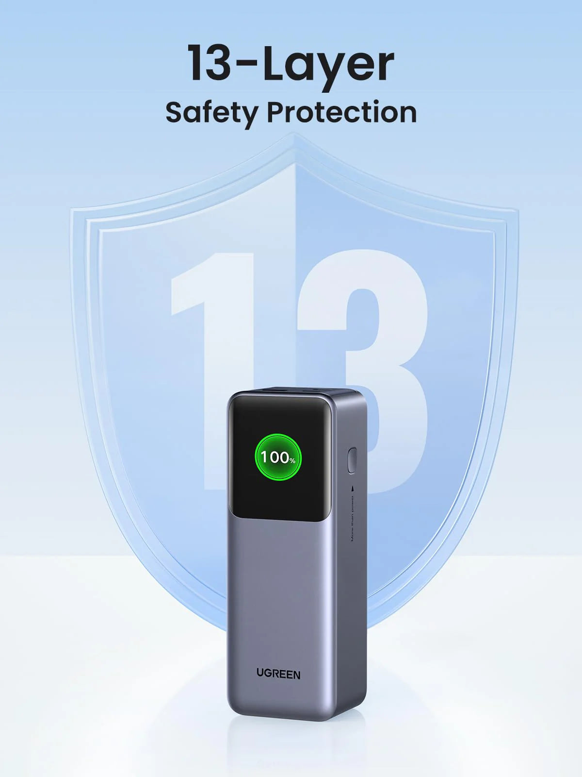 باور بانك يو جرين نيكسود بسعة 25,000 مللي امبير وبقدرة شحن 200 واط مع شاشة ذكية | UGREEN Nexode Power Bank 25000mAh 200W with Smart Digital Display