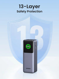 باور بانك يو جرين نيكسود بسعة 25,000 مللي امبير وبقدرة شحن 200 واط مع شاشة ذكية | UGREEN Nexode Power Bank 25000mAh 200W with Smart Digital Display
