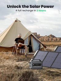 محطة طاقة محمولة يو جرين بسعة 1024 واط/ساعة وبقدرة 1200 واط مع شحن شمسي | Ugreen Portable Power Station LiFePO4 Battery Solar Generator, 1200W 1024Wh