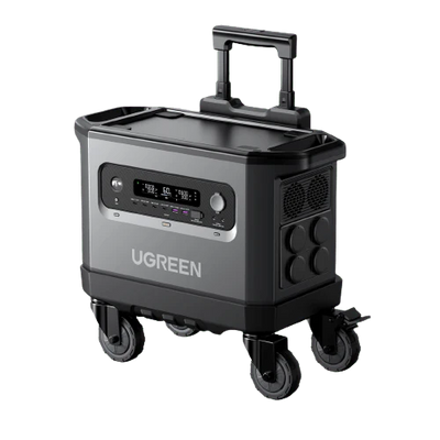 Santrala Hêzê ya Veguhêzbar a Ugreen bi kapasîteya 2048Wh û derana 2300W, bi barkirina rojê | Santrala Hêzê ya Veguhêzbar a Ugreen, Jeneratora Rojê ya Bateriya LiFePO4 - 2300W 2048Wh