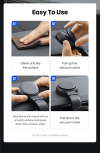 UGREEN Waterfall-Shaped Suction Cup Phone Mount | حامل هاتف بكوب شفط على شكل شلال من يوجرين