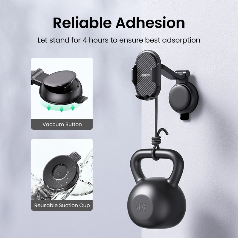 UGREEN Waterfall-Shaped Suction Cup Phone Mount | حامل هاتف بكوب شفط على شكل شلال من يوجرين