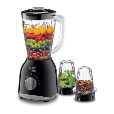 Black&Decker BX365-B5 400W Blender with 2Grinders - خلاط بلاك اند ديكر بقوة 400 واط مع مطحنتين