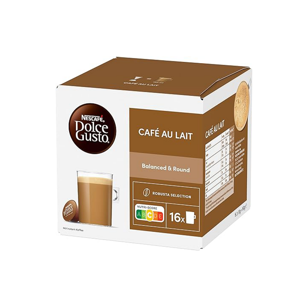 Dolce Gusto capsules cafe au lait