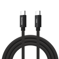 كيبل ماستر مظفر تايب سي الى تايب سي بقدرة شحن 100 واط وطول 1.2 متر | Master Braided 100W Cable USB-C to USB-C 1.2M