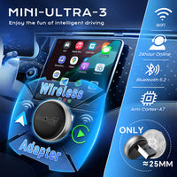 محول Carlinkit Mini Ultra 3 لتحويل CarPlay وAndroid Auto السلكي إلى لاسلكي | Wireless Car Adapter - صورة 2