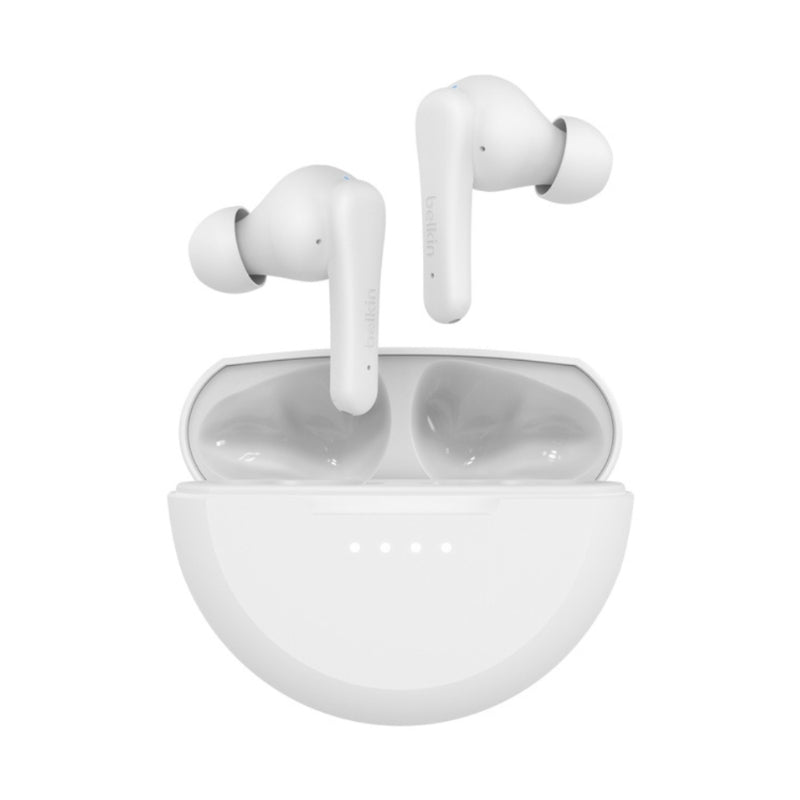سماعات بيلكن Rhythm اللاسلكية باتصال مزدوج وبوقت تشغيل حتى 28 ساعة  | Belkin RHYTHM True Wireless Earbuds | 28H Playtime & Dual Pairing