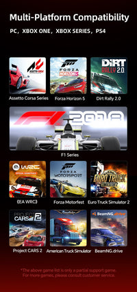 مقود سباقات PXN-V10 Pro Racing Simulator مع دواسات للكمبيوتر وPS4 وXbox - اسود | PXN-V10 Pro Entry DD Racing Simulator For PC, PS4 And Xbox - Black
