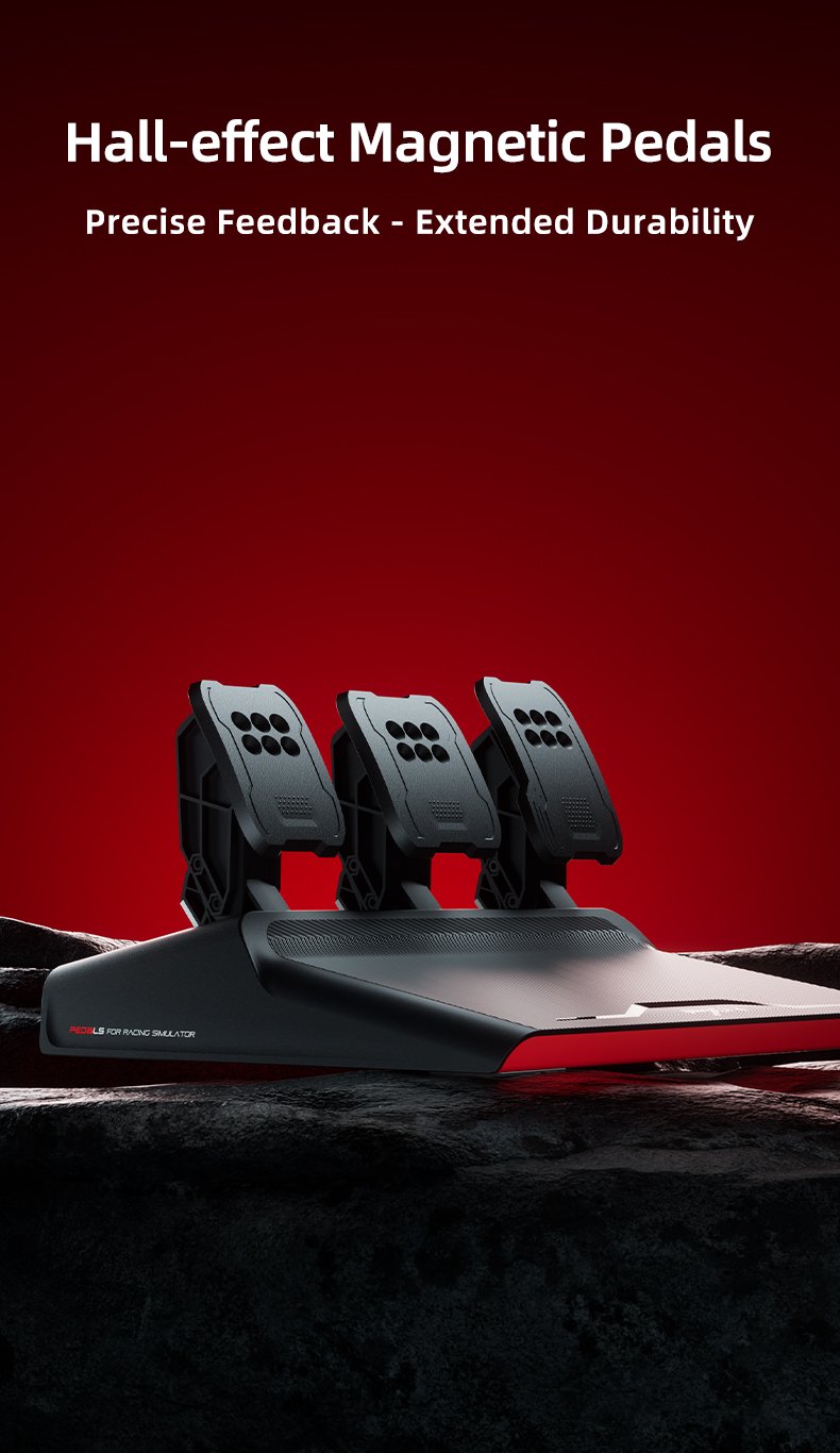 مقود سباقات PXN-V10 Pro Racing Simulator مع دواسات للكمبيوتر وPS4 وXbox - اسود | PXN-V10 Pro Entry DD Racing Simulator For PC, PS4 And Xbox - Black