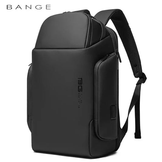 Çenteya Piştê ya Pir-Beş a Bange Dire bi Qulfa TSA û Porta Barkirina USB | Çenteya Piştê ya Laptopê ya Pir-Beş a Future Aesthetic a Bange Dire - Reş
