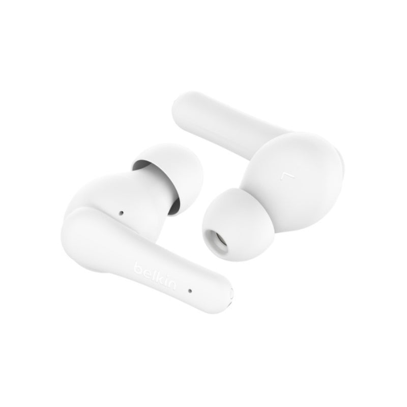 سماعات بيلكن Rhythm اللاسلكية باتصال مزدوج وبوقت تشغيل حتى 28 ساعة  | Belkin RHYTHM True Wireless Earbuds | 28H Playtime & Dual Pairing