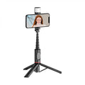 Çîpa Selfiyê ya Fîlmê WIWU Sharp - Çîpa Selfiyê bi flaşa pêşiyê û kontrola ji dûr ve; çîpa selfiyê heta 76 cm dirêj dibe.