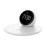 شاحن لاسلكي 15 واط مع منبه رقمي ومكبر صوت بلوتوث من ويوو - WIWU 15W Wireless Charger with Digital Alarm Clock and Bluetooth Speaker