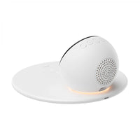 شاحن لاسلكي 15 واط مع منبه رقمي ومكبر صوت بلوتوث من ويوو - WIWU 15W Wireless Charger with Digital Alarm Clock and Bluetooth Speaker
