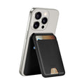 محفظة بطاقات ويوو MW-005 المغناطيسية الجلدية مع تتبع Find My وحامل - اسود | WiWU Mag Wallet FM MW-005 with Apple Find My and Stand - Black