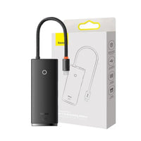 هاب Baseus Lite 6 منافذ Type-C | Baseus Lite 6-Port Type-C HUB (HDMI+USB3.0+SD/TF) Black