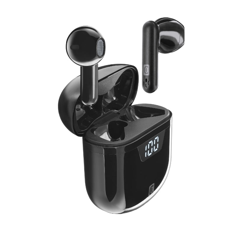 Cellularline CL Seek TWS Wireless Earbuds with LED Display - سماعة Cellularline Seek TWS بلوتوث لاسلكية مع شاشة LED