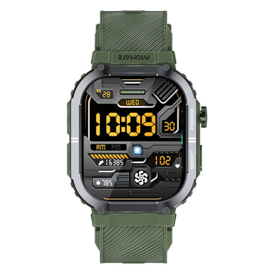 Promate XWatch-SL SportFit Smartwatch 2.01 inch IP68 Green-Front