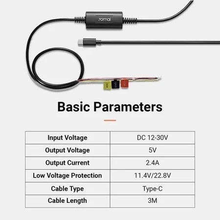 70mai UP03 Hardwire Kit | كابل مراقبة الركن 70mai UP03