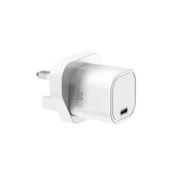 شاحن ويوو Wi-G014 سريع 20 واط GaN مدمج لـ iPhone - أبيض | WiWU 20W Cube GaN Fast Charger Wi-G014 for iPhone - White