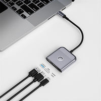 محول لابتوب WiWU 3 في 1 USB-C Hub HB002 مع HDMI 4K