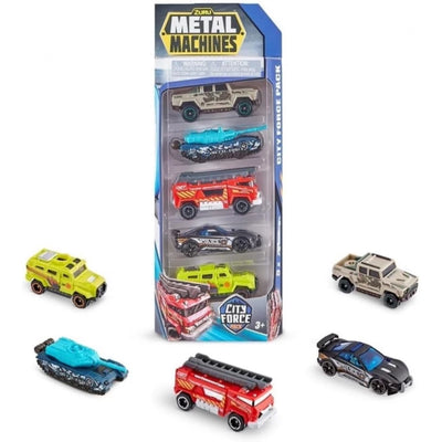 ZURU Metal Machines City Force 5 Car Pack